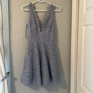 Blue Sparkly dress, worn once, size 1, great condition